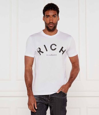 T-shirt męski wiosenny John Richmond ze sklepu: Gomez Fashion Store w kategorii: T-shirty męskie - zdjęcie 874714-BD9-10338_JR252M000016002