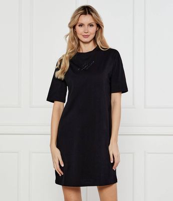 Armani Exchange - Sukienka na wiosnę ze sklepu: Gomez Fashion Store w kategorii: Sukienki - zdjęcie 874714-BD9-10338_AX252W000079H50
