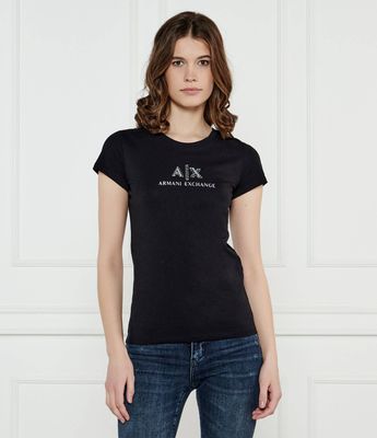 Bluzka damska na wiosnę Armani Exchange ze sklepu: Gomez Fashion Store w kategorii: Bluzki damskie - zdjęcie 874714-BD9-10338_AX252W000080H50