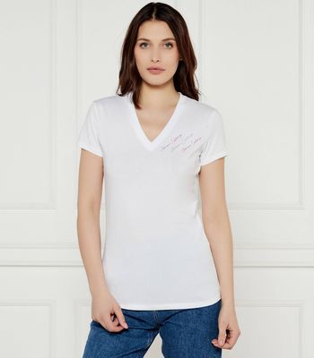 Armani Exchange - Bluzka damska na wiosnę ze sklepu: Gomez Fashion Store w kategorii: Bluzki damskie - zdjęcie 874714-BD9-10338_AX252W000099H55