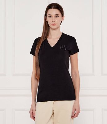 Bluzka damska casual na wiosnę Armani Exchange ze sklepu: Gomez Fashion Store w kategorii: Bluzki damskie - zdjęcie 874714-BD9-10338_AX252W000100H50