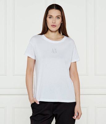 Bluzka damska na wiosnę Armani Exchange ze sklepu: Gomez Fashion Store w kategorii: Bluzki damskie - zdjęcie 874714-BD9-10338_AX252W000111H55