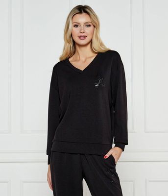 Bluza damska casual Armani Exchange ze sklepu: Gomez Fashion Store w kategorii: Bluzy damskie - zdjęcie 874714-BD9-10338_AX252W000127H50