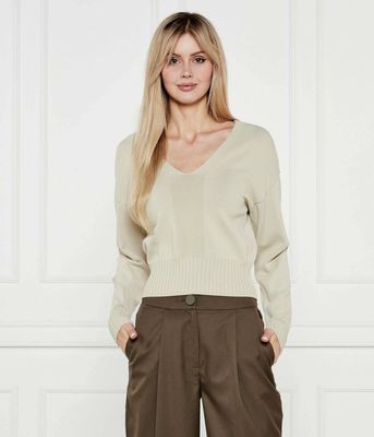 Armani Exchange - Sweter damski wiosenny ze sklepu: Gomez Fashion Store w kategorii: Swetry damskie - zdjęcie 874714-BD9-10338_AX252W000136I46
