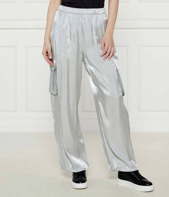 Armani Exchange - Spodnie damskie wiosenne ze sklepu: Gomez Fashion Store w kategorii: Spodnie damskie - zdjęcie 874714-BD9-10338_AX252W000140I23