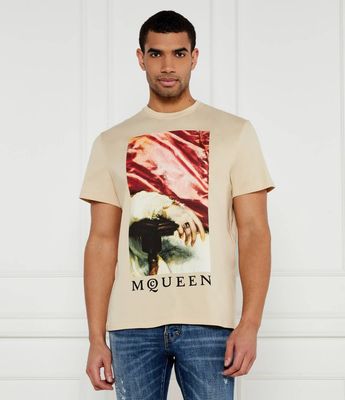 Alexander McQueen - T-shirt męski na wiosnę ze sklepu: Gomez Fashion Store w kategorii: T-shirty męskie - zdjęcie 874714-BD9-10338_AQ251M000009158