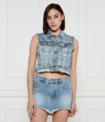 Kamizelka damska casualowa One Teaspoon ze sklepu: Gomez Fashion Store w kategorii: Kamizelki damskie - zdjęcie 874714-BD9-10338_OE251W000008042