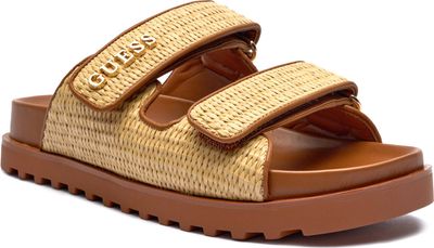 Klapki damskie na lato Guess ze sklepu: Gomez Fashion Store w kategorii: Klapki damskie - zdjęcie 874714-BD9-10338_GU252W000174072
