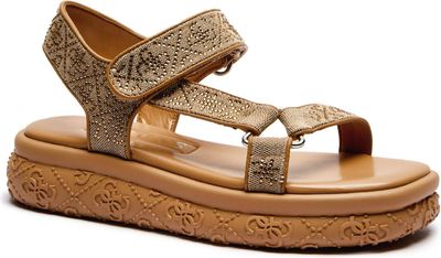 Sandały damskie na lato Guess ze sklepu: Gomez Fashion Store w kategorii: Sandały damskie - zdjęcie 874714-BD9-10338_GU252W000194542