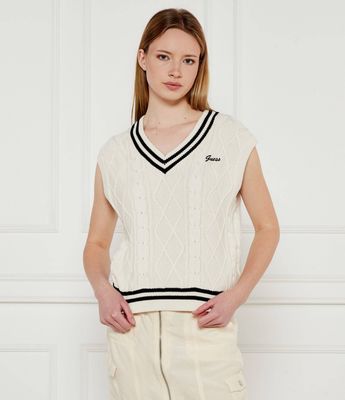 Sweter damski casual GUESS ACTIVE ze sklepu: Gomez Fashion Store w kategorii: Swetry damskie - zdjęcie 874714-BD9-10338_GV252W000025R14