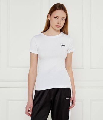 Bluzka damska casual Guess Jeans ze sklepu: Gomez Fashion Store w kategorii: Bluzki damskie - zdjęcie 874714-BD9-10338_GE252W000023F11