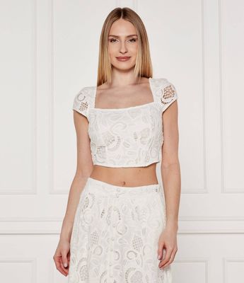 Bluzka damska casual Guess ze sklepu: Gomez Fashion Store w kategorii: Bluzki damskie - zdjęcie 874714-BD9-10338_GJ252W000018F11