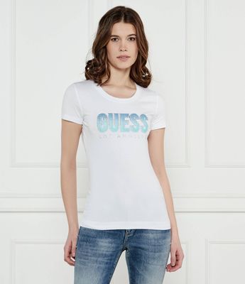Bluzka damska wiosenna Guess ze sklepu: Gomez Fashion Store w kategorii: Bluzki damskie - zdjęcie 874714-BD9-10338_GJ252W000026F11