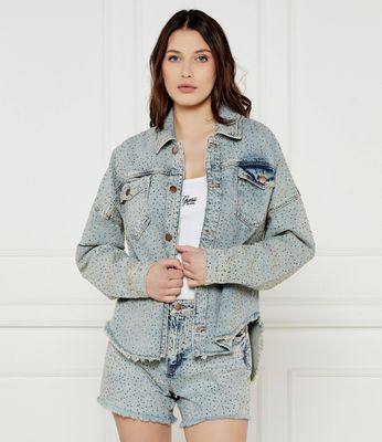 Kurtka damska na wiosnę Guess ze sklepu: Gomez Fashion Store w kategorii: Kurtki damskie - zdjęcie 874714-BD9-10338_GJ252W000063T58