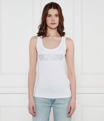 Guess - Bluzka damska na lato ze sklepu: Gomez Fashion Store w kategorii: Bluzki damskie - zdjęcie 874714-BD9-10338_GJ252W000067F11