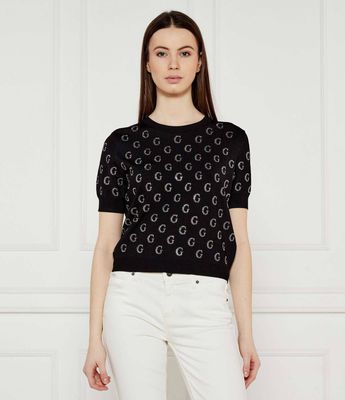 Bluzka damska casual Guess ze sklepu: Gomez Fashion Store w kategorii: Bluzki damskie - zdjęcie 874714-BD9-10338_GJ252W000074058