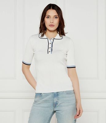 Bluzka damska casual Guess ze sklepu: Gomez Fashion Store w kategorii: Bluzki damskie - zdjęcie 874714-BD9-10338_GJ252W000080H47