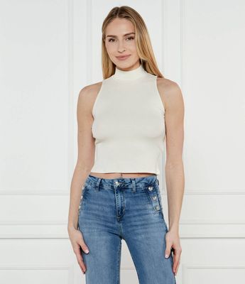 Bluzka damska na lato casual Guess ze sklepu: Gomez Fashion Store w kategorii: Bluzki damskie - zdjęcie 874714-BD9-10338_GJ252W000093T60