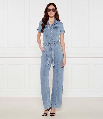 Kombinezon damski na wiosnę Guess ze sklepu: Gomez Fashion Store w kategorii: Kombinezony damskie - zdjęcie 874714-BD9-10338_GJ252W000115T89