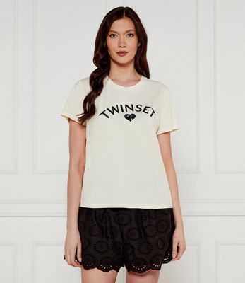 Bluzka damska Twinset U&B ze sklepu: Gomez Fashion Store w kategorii: Bluzki damskie - zdjęcie 874714-BD9-10338_TB251W000017A19