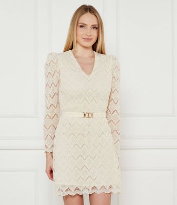 Sukienka casual Twinset ze sklepu: Gomez Fashion Store w kategorii: Sukienki - zdjęcie 874714-BD9-10338_TS251W000066B21