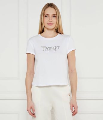 Bluzka damska młodzieżowa Twinset ze sklepu: Gomez Fashion Store w kategorii: Bluzki damskie - zdjęcie 874714-BD9-10338_TS251W000069858