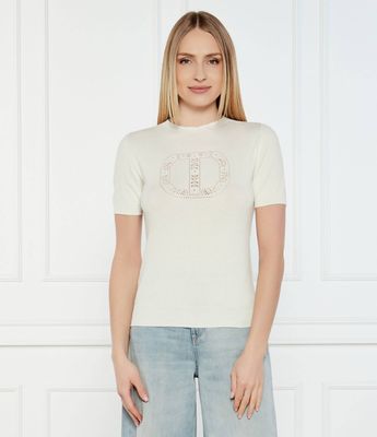 Sweter damski Twinset ze sklepu: Gomez Fashion Store w kategorii: Swetry damskie - zdjęcie 874714-BD9-10338_TS251W000071299