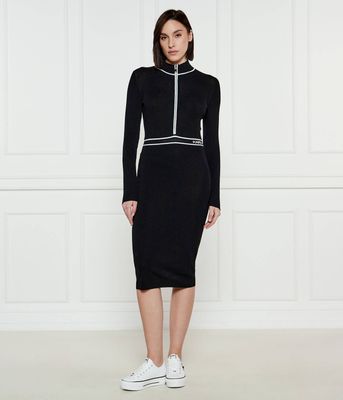 Sukienka jesienna prosta Karl Lagerfeld ze sklepu: Gomez Fashion Store w kategorii: Sukienki - zdjęcie 874714-BD9-10338_KL251W000140666