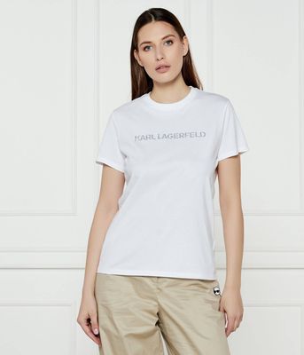 Bluzka damska casual Karl Lagerfeld ze sklepu: Gomez Fashion Store w kategorii: Bluzki damskie - zdjęcie 874714-BD9-10338_KL251W000149100