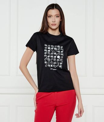 Bluzka damska w stylu młodzieżowym na wiosnę Karl Lagerfeld ze sklepu: Gomez Fashion Store w kategorii: Bluzki damskie - zdjęcie 874714-BD9-10338_KL251W000154666