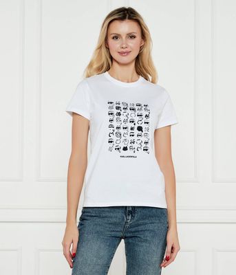 Bluzka damska w stylu młodzieżowym Karl Lagerfeld ze sklepu: Gomez Fashion Store w kategorii: Bluzki damskie - zdjęcie 874714-BD9-10338_KL251W000154100