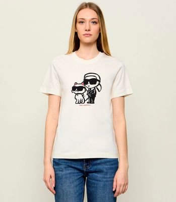 Bluzka damska Karl Lagerfeld ze sklepu: Gomez Fashion Store w kategorii: Bluzki damskie - zdjęcie 874714-BD9-10338_KL251W000157C48