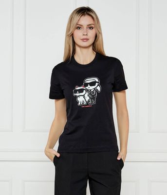 Bluzka damska wiosenna młodzieżowa Karl Lagerfeld ze sklepu: Gomez Fashion Store w kategorii: Bluzki damskie - zdjęcie 874714-BD9-10338_KL251W000157666