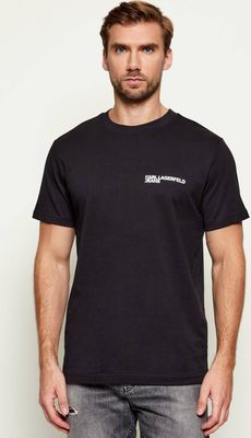 T-shirt męski casual młodzieżowy Karl Lagerfeld Jeans ze sklepu: Gomez Fashion Store w kategorii: T-shirty męskie - zdjęcie 874714-BD9-10338_KJ252M000015002