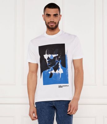 T-shirt męski wiosenny w stylu młodzieżowym Karl Lagerfeld Jeans ze sklepu: Gomez Fashion Store w kategorii: T-shirty męskie - zdjęcie 874714-BD9-10338_KJ252M000021001