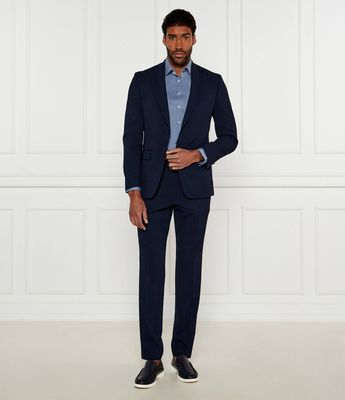 Garnitur męski jesienny elegancki BOSS BLACK ze sklepu: Gomez Fashion Store w kategorii: Garnitury męskie - zdjęcie 874714-BD9-10338_BB252M000086404
