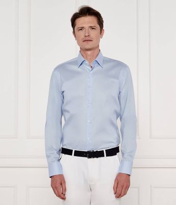 Koszula męska na wiosnę BOSS BLACK ze sklepu: Gomez Fashion Store w kategorii: Koszule męskie - zdjęcie 874714-BD9-10338_BB252M000123450