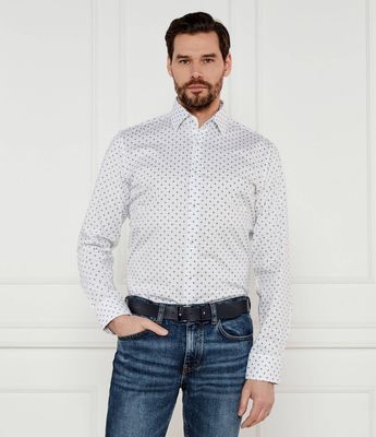 BOSS BLACK - Koszula męska z klasycznym kołnierzykiem ze sklepu: Gomez Fashion Store w kategorii: Koszule męskie - zdjęcie 874714-BD9-10338_BB252M000124100