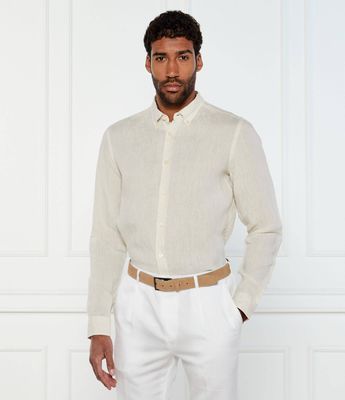 Koszula męska casualowa z klasycznym kołnierzykiem BOSS BLACK ze sklepu: Gomez Fashion Store w kategorii: Koszule męskie - zdjęcie 874714-BD9-10338_BB252M000157131