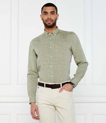 Koszula męska z kołnierzykiem button down BOSS BLACK ze sklepu: Gomez Fashion Store w kategorii: Koszule męskie - zdjęcie 874714-BD9-10338_BB252M000157311