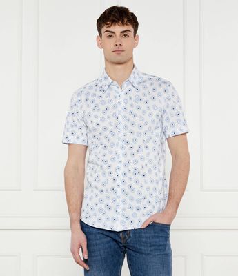 Koszula męska z klasycznym kołnierzykiem BOSS BLACK ze sklepu: Gomez Fashion Store w kategorii: Koszule męskie - zdjęcie 874714-BD9-10338_BB252M000165450