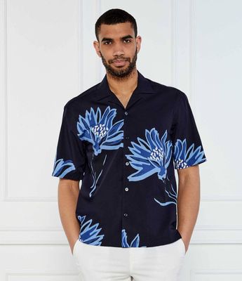 Koszula męska z klasycznym kołnierzykiem BOSS BLACK ze sklepu: Gomez Fashion Store w kategorii: Koszule męskie - zdjęcie 874714-BD9-10338_BB252M000169404