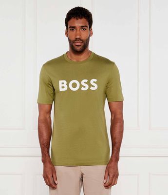BOSS BLACK - T-shirt męski młodzieżowy ze sklepu: Gomez Fashion Store w kategorii: T-shirty męskie - zdjęcie 874714-BD9-10338_BB252M000195311