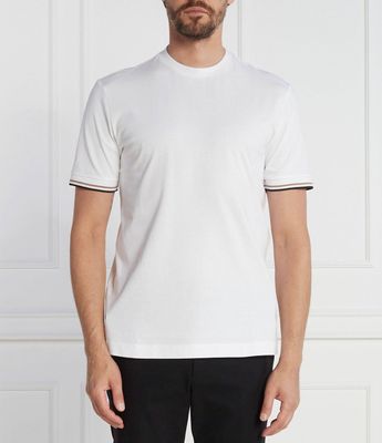 BOSS BLACK - T-shirt męski casual ze sklepu: Gomez Fashion Store w kategorii: T-shirty męskie - zdjęcie 874714-BD9-10338_BB252M000196100
