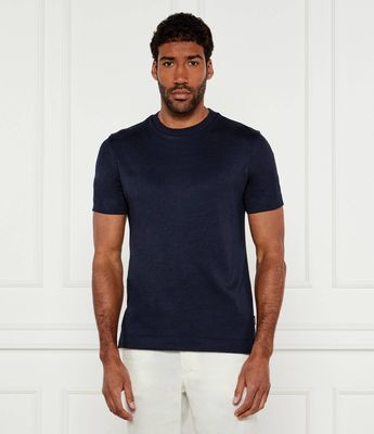 T-shirt męski casual BOSS BLACK ze sklepu: Gomez Fashion Store w kategorii: T-shirty męskie - zdjęcie 874714-BD9-10338_BB252M000211404