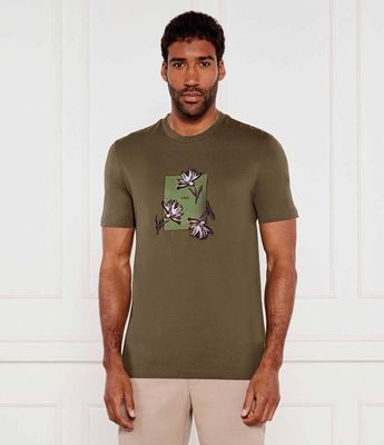T-shirt męski w stylu młodzieżowym BOSS BLACK ze sklepu: Gomez Fashion Store w kategorii: T-shirty męskie - zdjęcie 874714-BD9-10338_BB252M000216303