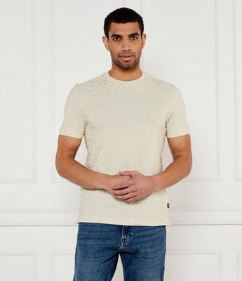 T-shirt męski casual BOSS BLACK ze sklepu: Gomez Fashion Store w kategorii: T-shirty męskie - zdjęcie 874714-BD9-10338_BB252M000225131