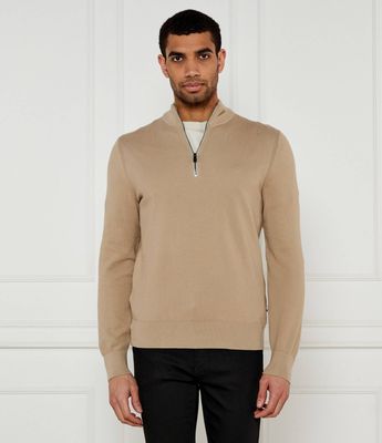 Sweter męski zimowy BOSS BLACK ze sklepu: Gomez Fashion Store w kategorii: Swetry męskie - zdjęcie 874714-BD9-10338_BB252M000239275