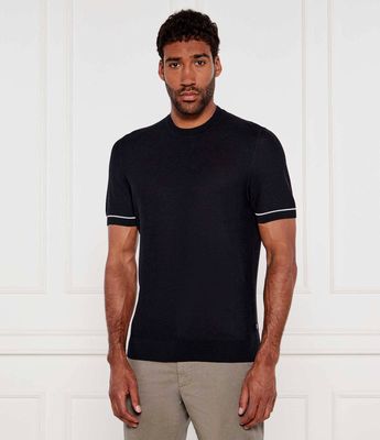 BOSS BLACK - Sweter męski na wiosnę ze sklepu: Gomez Fashion Store w kategorii: Swetry męskie - zdjęcie 874714-BD9-10338_BB252M000242404