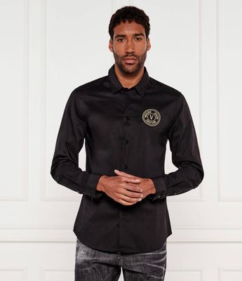 Versace Jeans Couture - Koszula męska casual ze sklepu: Gomez Fashion Store w kategorii: Koszule męskie - zdjęcie 874714-BD9-10338_VR252M000015A06